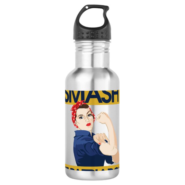 Smash the Patriarchy Water Bottle (Front)