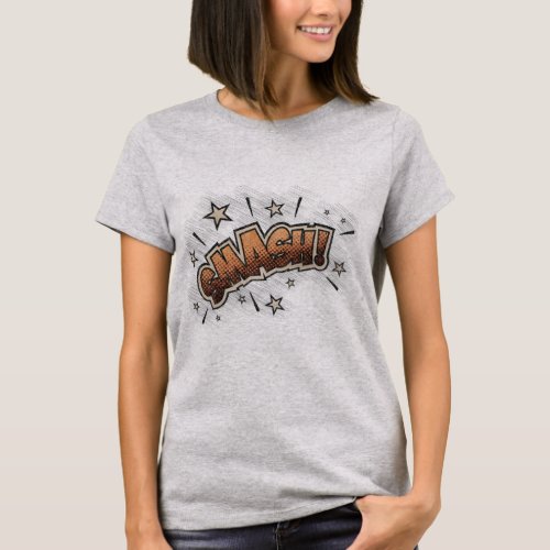 SMASH Vintage Comic Book Steampunk Pop Art T_Shirt