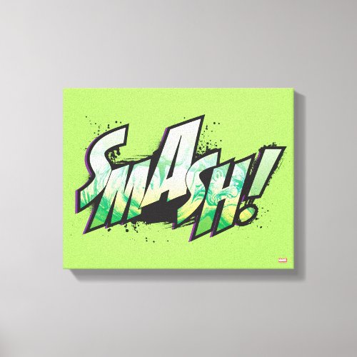 SMASH Word Graphic Canvas Print