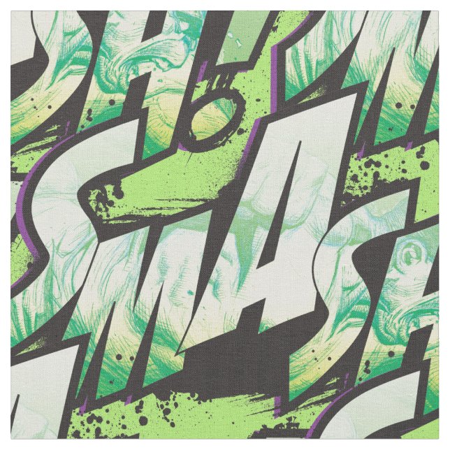 SMASH! Word Graphic Fabric (Close Up)