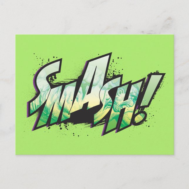 SMASH! Word Graphic Postcard (Front)