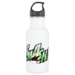 SMASH! Word Graphic Stainless Steel Water Bottle