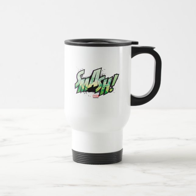 SMASH! Word Graphic Travel Mug (Right)