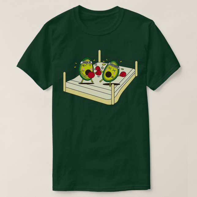 Smashed Avocado on Toast T-Shirt (Design Front)