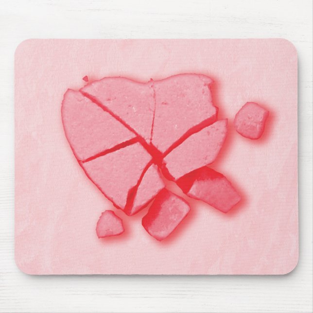 Smashed Candy Heart Mouse Pad (Front)