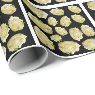 Smashed potatoes pattern wrapping paper