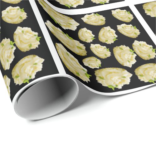 Smashed potatoes pattern  wrapping paper