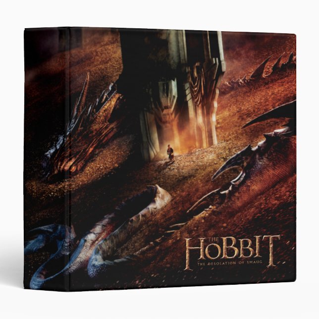 SMAUG™ Encircles BILBO BAGGINS™ 3 Ring Binder (Front/Spine)