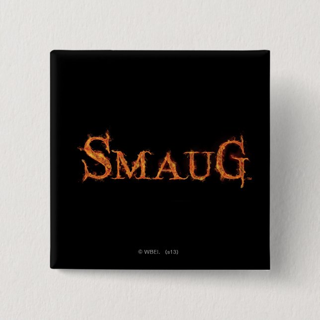 SMAUG™ Name Graphic Pinback Button (Front)