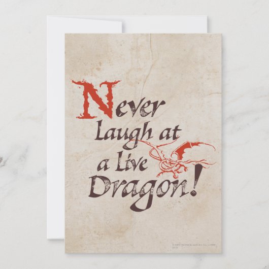 SMAUG™ - Never Laugh At A Live Dragon (Front)
