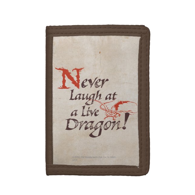 SMAUG™ - Never Laugh At A Live Dragon Trifold Wallet (Front Vertical)