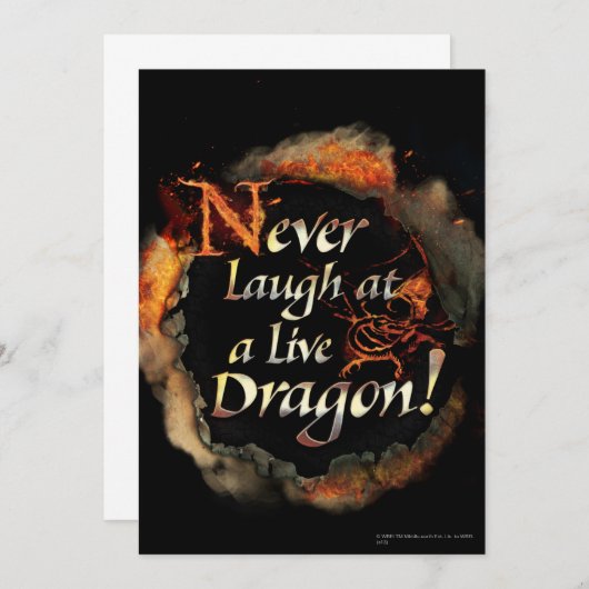 SMAUG™ - Never Laugh Logo Graphic (Front/Back)