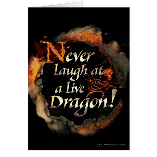 SMAUG™ - Never Laugh Logo Graphic Cards (Front)