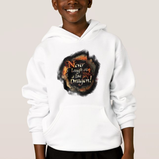 SMAUG™ - Never Laugh Logo Graphic Hoodie (Front)