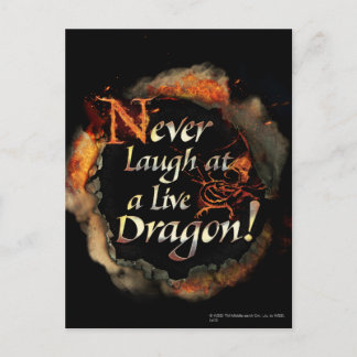 SMAUG™ - Never Laugh Logo Graphic Postcard