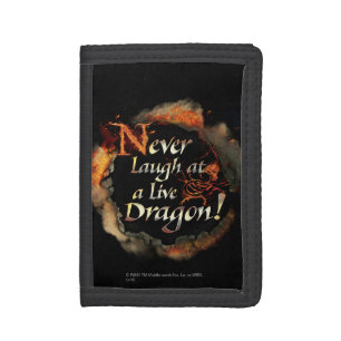 SMAUG™ - Never Laugh Logo Graphic Tri-fold Wallet