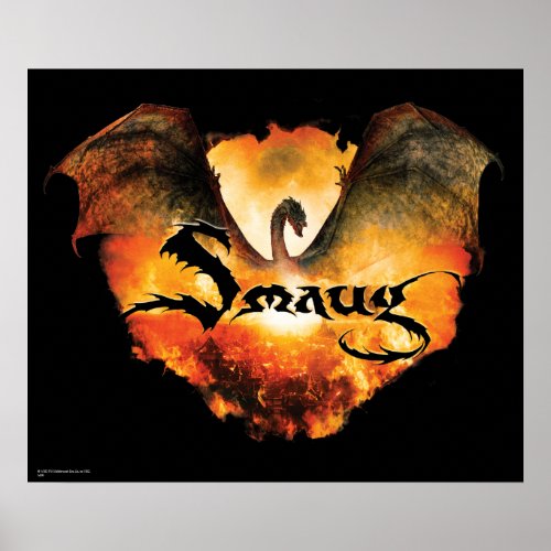 SMAUG Over Laketown Poster