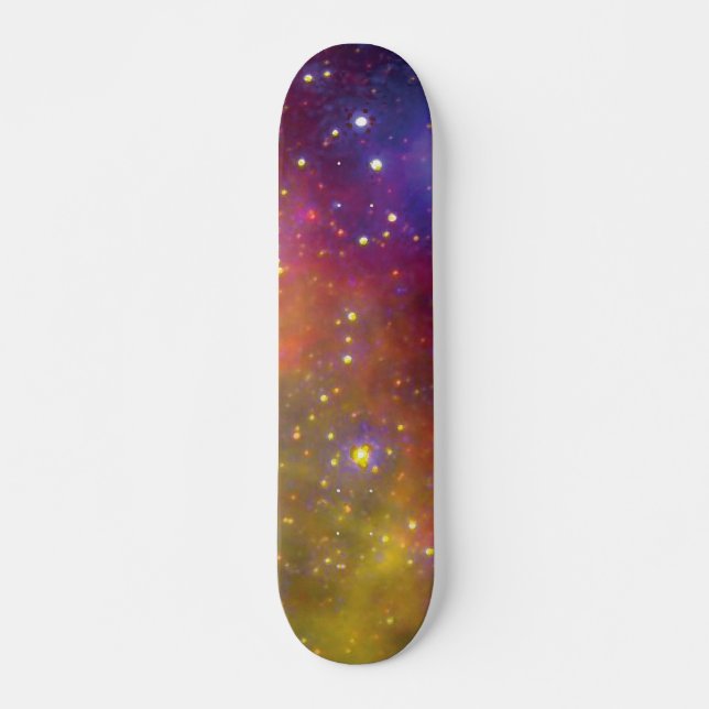 SMC WR7 Binary Star Nebula - Hubble Space Photo Skateboard Deck (Front)