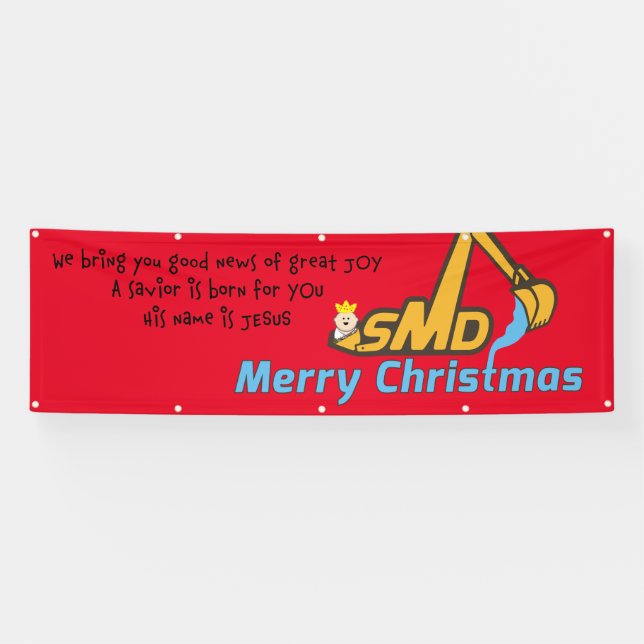 smd Merry Christmas Banner (Horizontal)