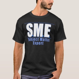 SME LOGO SUBJECT MATTER EXPERT WHITE/BLUE T-Shirt
