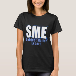 SME LOGO SUBJECT MATTER EXPERT WHITE/BLUE T-Shirt