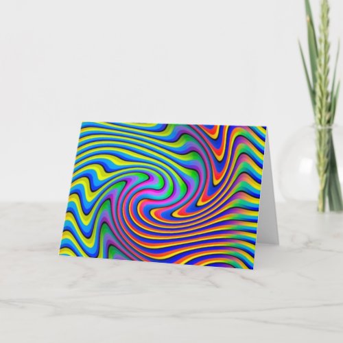 Smear Optical Illusion Design Card