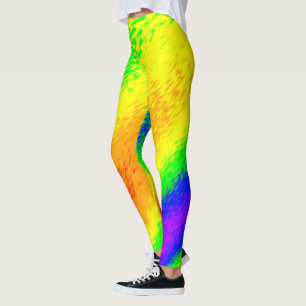 Smeared Rainbow Colors Leggings