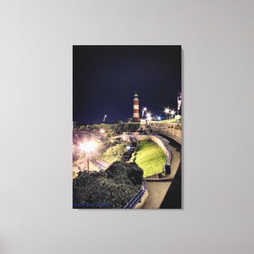 Smeatons Tower by Night _ wrapped canvas