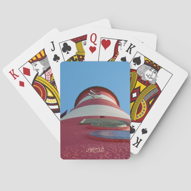 Smeaton's Tower, Plymouth Hoe - Monogram Poker Cards (Back)