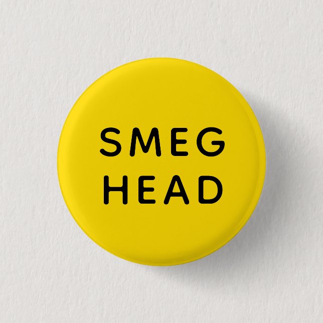 Smeg Head | Red Dwarf | Badge Button (Front)