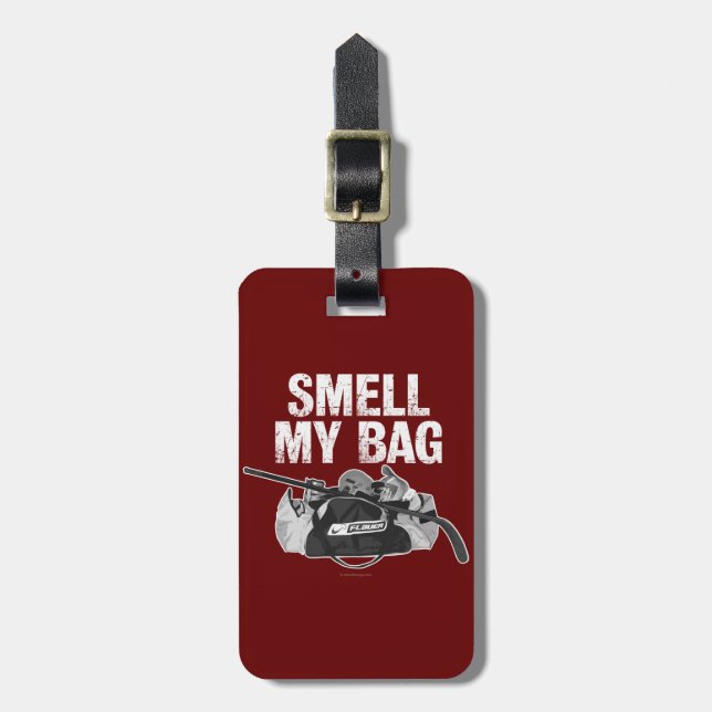 Smell My Bag (Hockey Stench) Luggage Tag (Front Vertical)
