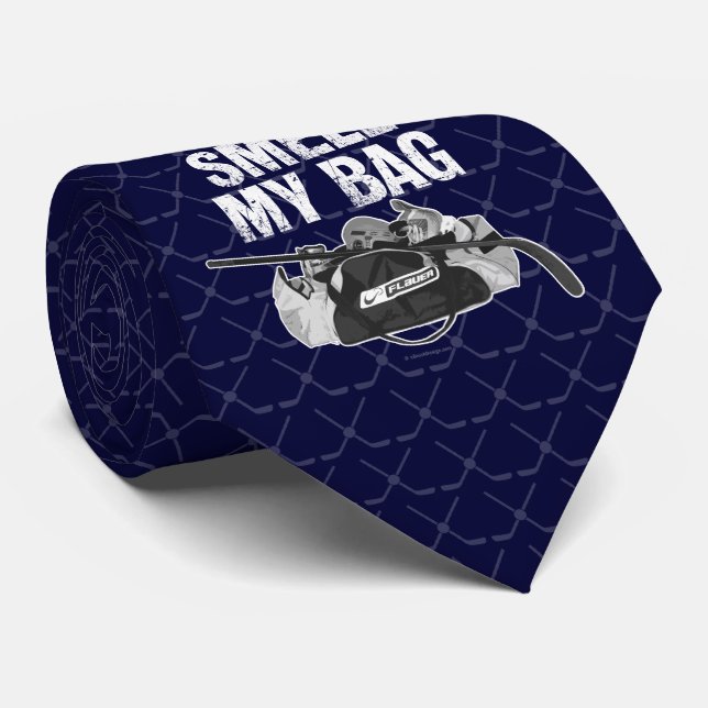 Smell My Bag (Hockey Stench) Neck Tie (Rolled)