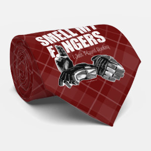 Smell My Fingers (hockey) Neck Tie