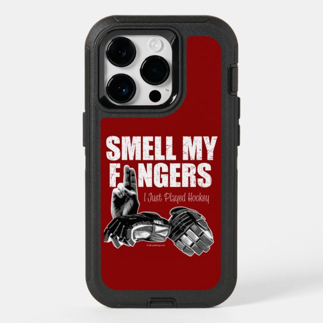 Smell My Fingers (hockey) Otterbox iPhone Case (Back)
