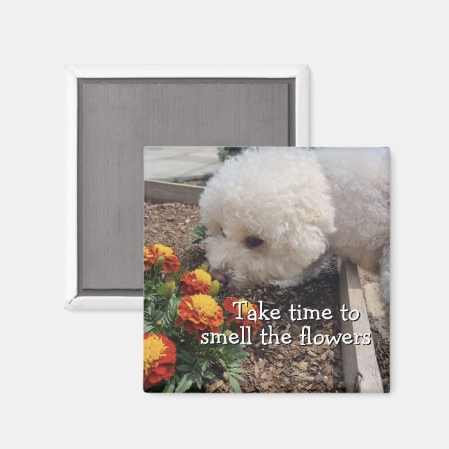 Smell the Flowers Magnet (Front/Back)