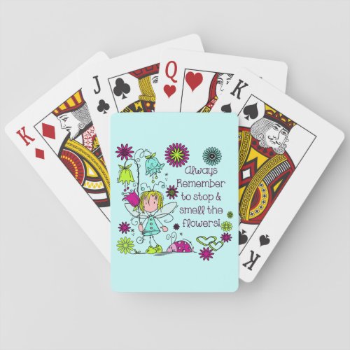 Smell the Flowers Poker Cards