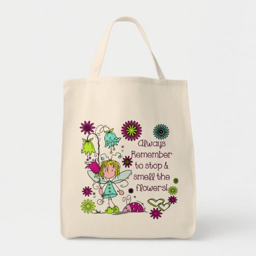 Smell the Flowers Tote Bag