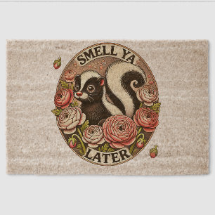 Smell Ya Later Skunk                               Fiber Doormat