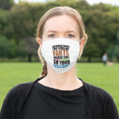 Smelling Farts Adult Cloth Face Mask (Outside)