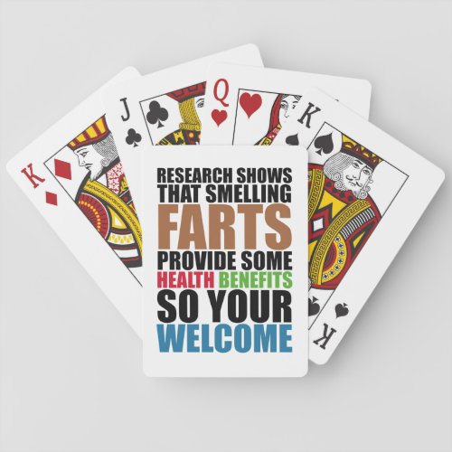 Smelling Farts Poker Cards