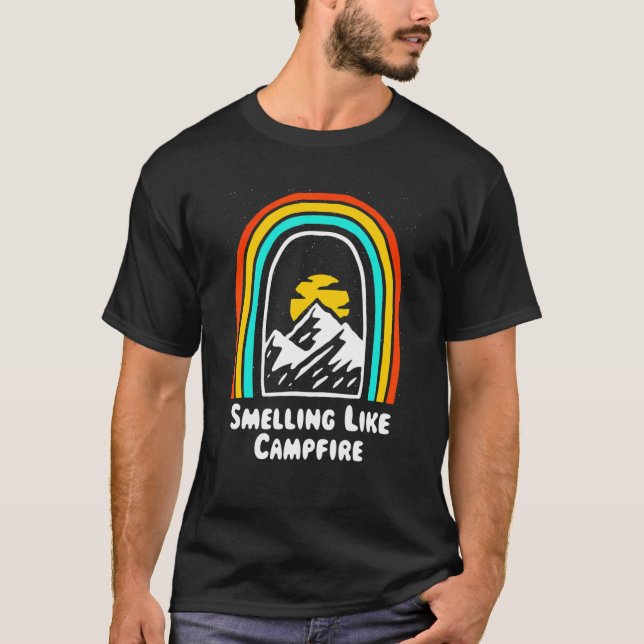 Smelling Like Campfire Camping Humor Camper Summe T-Shirt (Front)