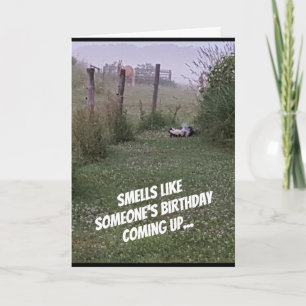 "Smells Like a Birthday" card