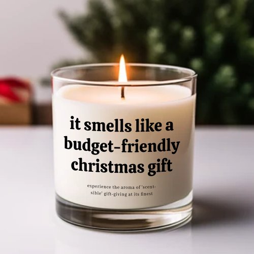 Smells Like a Budget_Friendly Christmas Gift Scented Candle