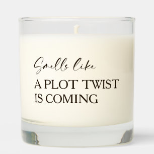 Smells Like A Plot Twist Minimalist Book Lover Scented Candle