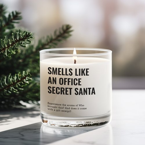Smells like an office Secret Santa Funny Scented Candle