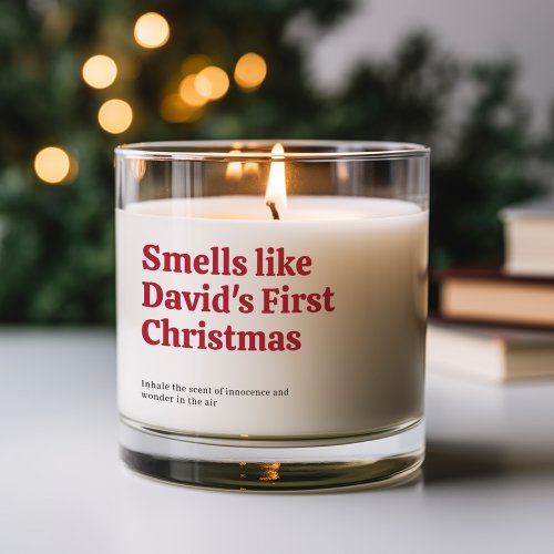 Smells like Baby First Christmas Scented Candle