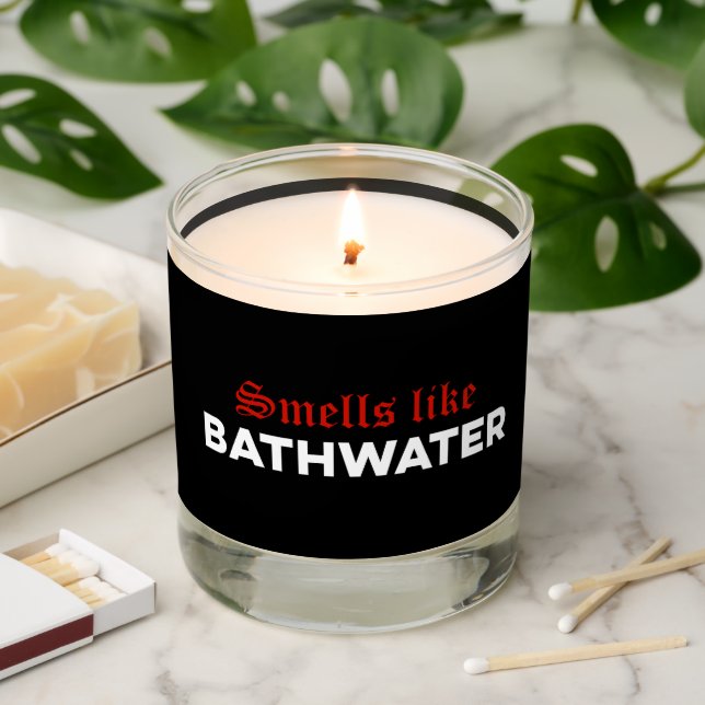 Smells Like Bathwater Scented Candle (Lit)
