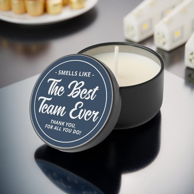 Smells Like Best Team Ever Employee Thank You Gift Mini Candle Favors (Creator Uploaded)