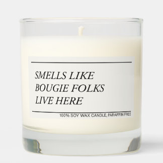 Smells Like Bougie Folks Live Here funny candle