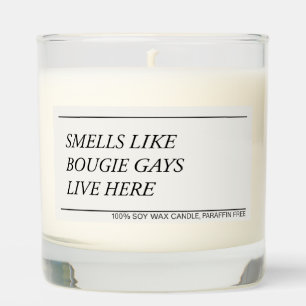 Smells Like Bougie Gays Live Here funny candle